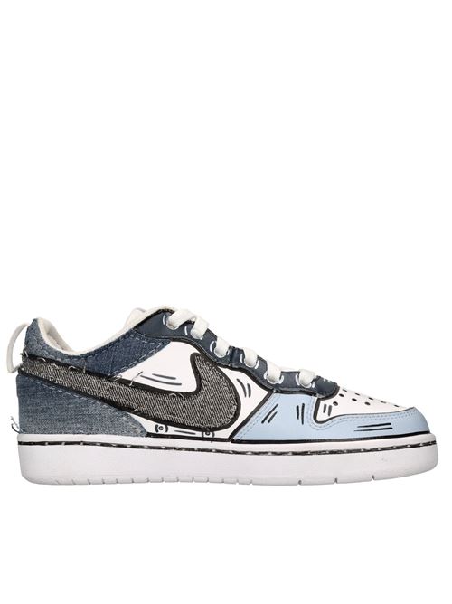 Sneakers in ecopelle e denim NIKE SEDDYS | NISE235254262BIANCO-BLU-GRIGIO